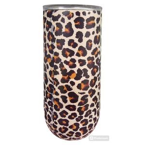 Wellness Leopard‎ Print 6in Stainless Steel Tumbler